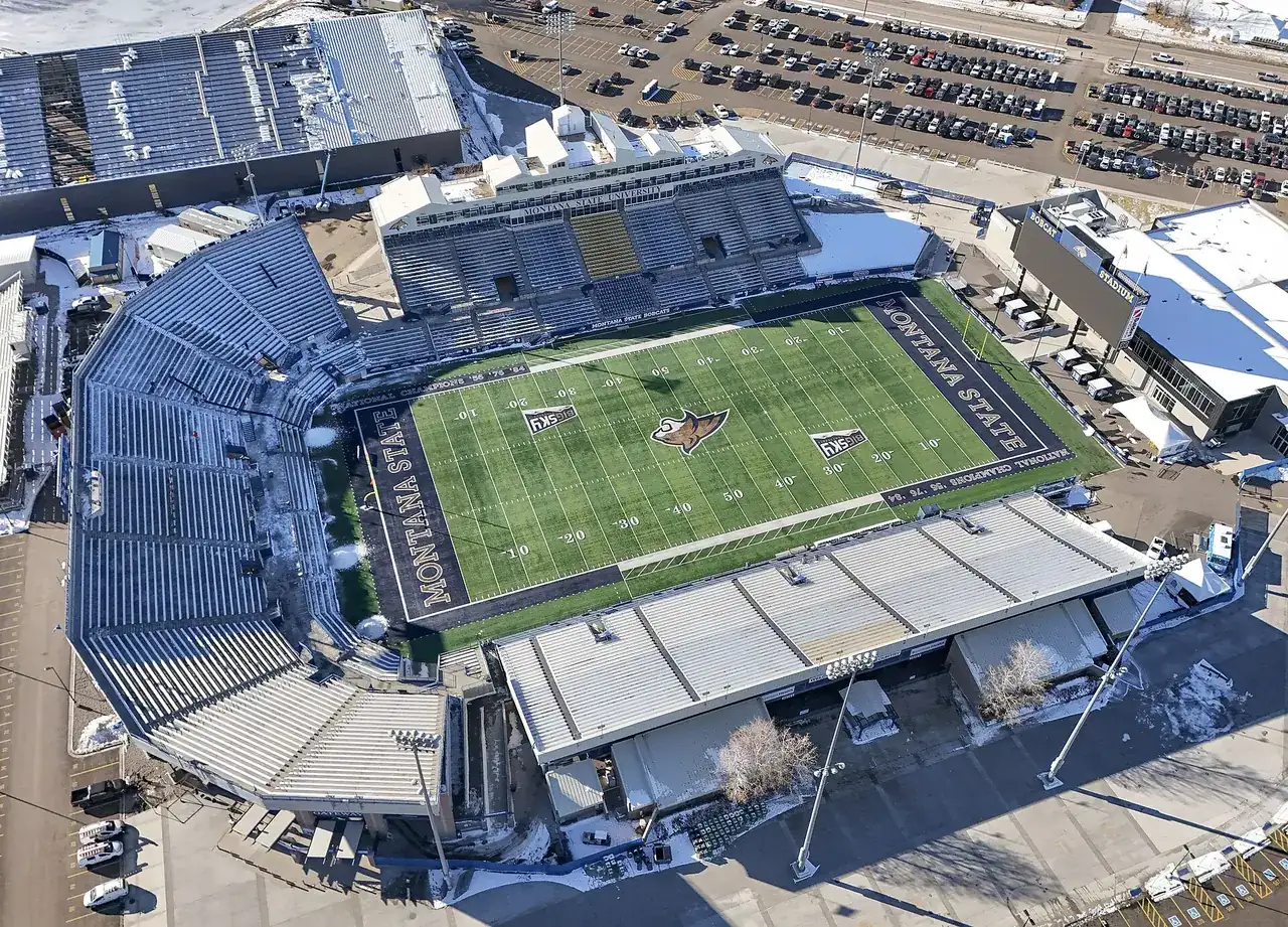 Aerial view of Bobcat Stadium
